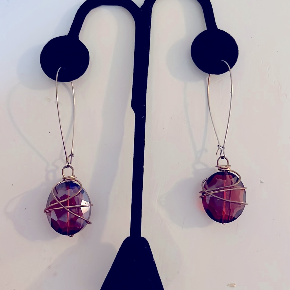 Amber earrings